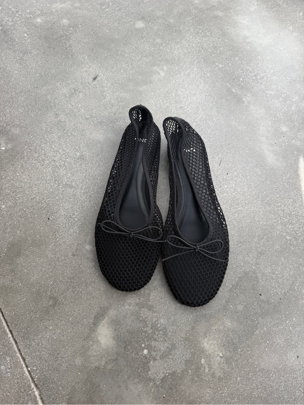BRAND NEW MANGO CROCHET FLATS